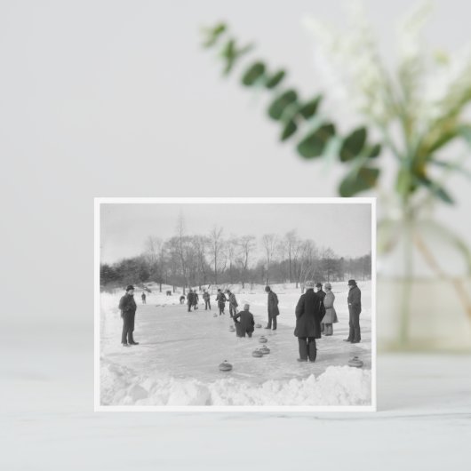 Carte Postale Curling à Central Park, New York (Debout devant)