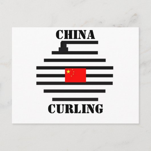 Carte Postale Curling chinois (Devant)