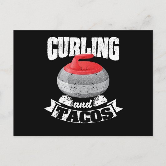 Carte Postale Curling et tacos Drôles de curlers mexicains (Devant)