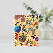 Carte Postale curly color (Debout devant)