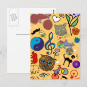 Carte Postale curly color (Devant / Derrière)