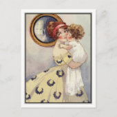 Carte Postale Curly Haired Baby and Mother par Agnes Richardson (Devant)