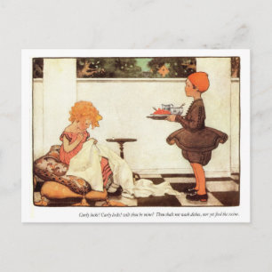 Carte Postale Curly Locks Nursery Rhyme