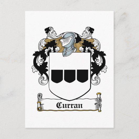 Carte Postale Curran Family Crest (Devant)