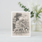 Carte Postale Currier & Ives Cat Serenade (Debout devant)
