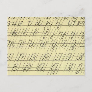 Carte Postale Cursif