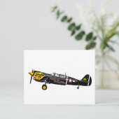 Carte Postale Curtis P-40K Warhawk (Debout devant)