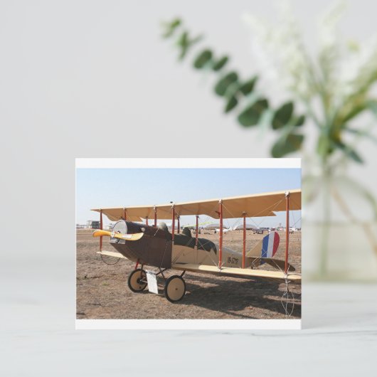 Carte Postale Curtiss Jenny Biplane (Debout devant)