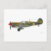 Carte Postale Curtiss P-40 Warhawk (Devant)