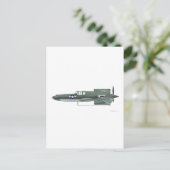 Carte Postale Curtiss XP-55 Ascender (Debout devant)