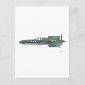 Carte Postale Curtiss XP-55 Ascender (Devant)