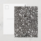 Carte Postale Curvy Twisty Cartoon Weird Faces Design (Devant / Derrière)