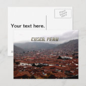 Carte Postale Cusco City Skyline Pérou (Devant / Derrière)