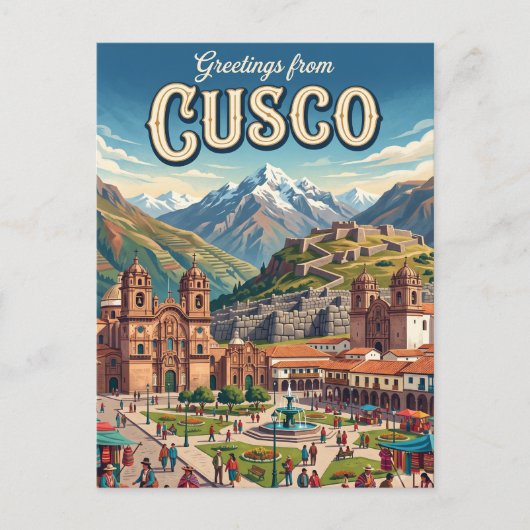 Carte Postale Cusco Pérou (Devant)
