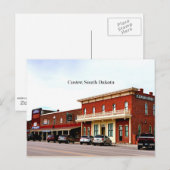 Carte Postale Custer, Dakota du Sud étiqueté photo (Devant / Derrière)