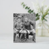 Carte Postale Custer et Prisonnier, 1862 (Debout devant)