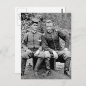 Carte Postale Custer et Prisonnier, 1862 (Devant / Derrière)