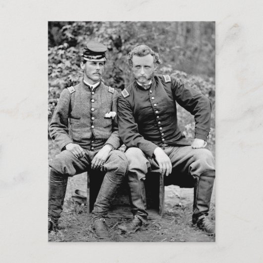 Carte Postale Custer et Prisonnier, 1862 (Devant)
