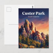 Carte Postale Custer State Park Dakota du Sud (Devant / Derrière)