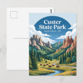 Carte Postale Custer State Park États-Unis (Devant / Derrière)