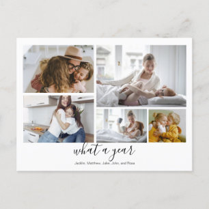 Carte Postale Custom 5 Photos Typographie Holiday