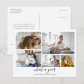 Carte Postale Custom 5 Photos Typographie Holiday (Devant / Derrière)