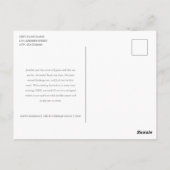 Carte Postale Custom 5 Photos Typographie Holiday (Dos)