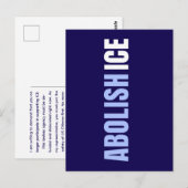 Carte Postale Custom Anti Abolish ICE Political Postcard (Devant / Derrière)