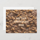 Carte Postale Custom Chunky Chocolate Custom Text (Devant / Derrière)