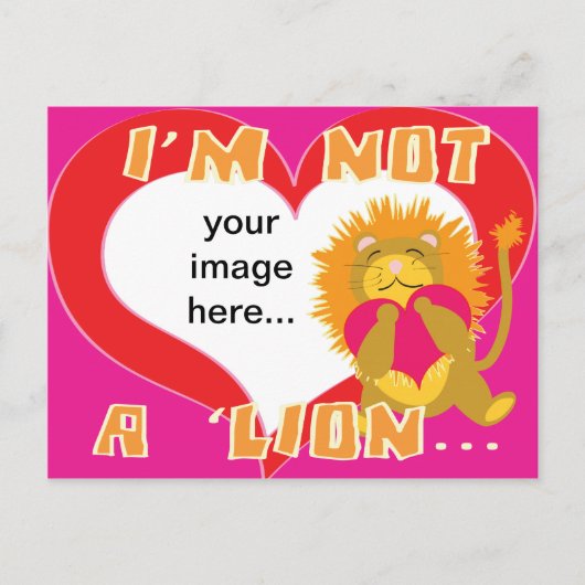 Carte Postale Custom I'm not a Lion Postcard (Devant)