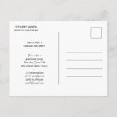 Carte Postale Custom Modern Vertical Photo Graduation Invitation (Dos)