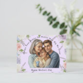 Carte Postale Custom Mother's day photo Always your babies (Debout devant)