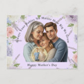 Carte Postale Custom Mother's day photo Always your babies (Devant)