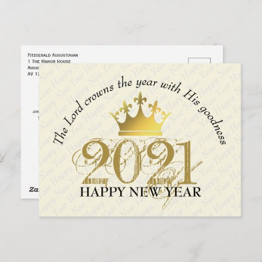 Carte Postale Custom | New year (Devant / Derrière)