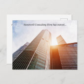Carte Postale Custom Office Building Photo Our Business Moved (Devant / Derrière)