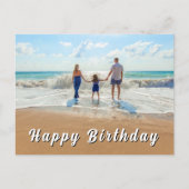 Carte Postale Custom Photo Birthday Card (Devant)