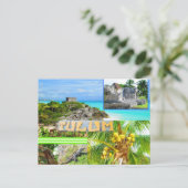 CARTE POSTALE CUSTOM POSTCARDS- CANCUN COLLAGE 4 (Debout devant)