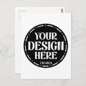 Carte Postale custom, unique, sleek & minimalist hershey®'s kiss (Devant / Derrière)