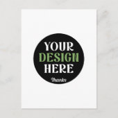 Carte Postale custom, unique, sleek & minimalist hershey®'s kiss (Devant)