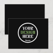 Carte Postale custom, unique, sleek & minimalist hershey®'s kiss (Devant / Derrière)