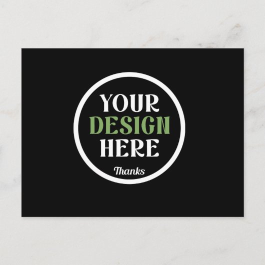 Carte Postale custom, unique, sleek & minimalist hershey®'s kiss (Devant)