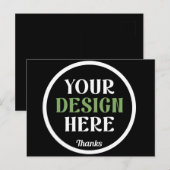 Carte Postale custom, unique, sleek & minimalist hershey®'s kiss (Devant / Derrière)