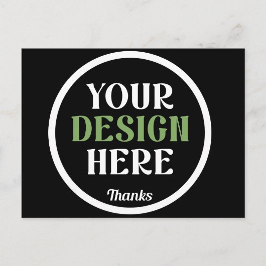 Carte Postale custom, unique, sleek & minimalist hershey®'s kiss (Devant)