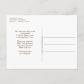 Carte Postale Custom Winter Wonderland Paysage peinture d'art (Dos)