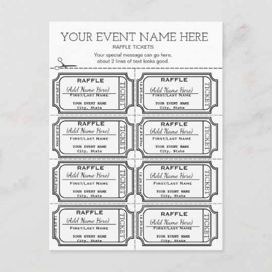 Carte Postale Customise-Le ! Billets de roulettes (Devant)