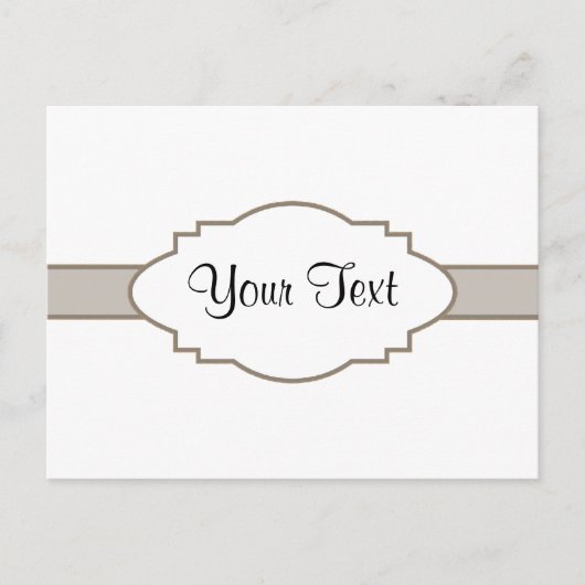 Carte Postale Customise-Le ! Plaque (Devant)