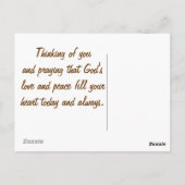 Carte postale Customisée aux oiseaux chanteurs (Dos)