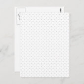 Carte Postale Customiser facilement la couleur des mini-Pois gri (Devant / Derrière)