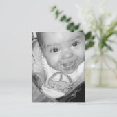 Carte Postale Customisez votre photo noir blanc (Debout devant)