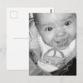 Carte Postale Customisez votre photo noir blanc (Devant / Derrière)